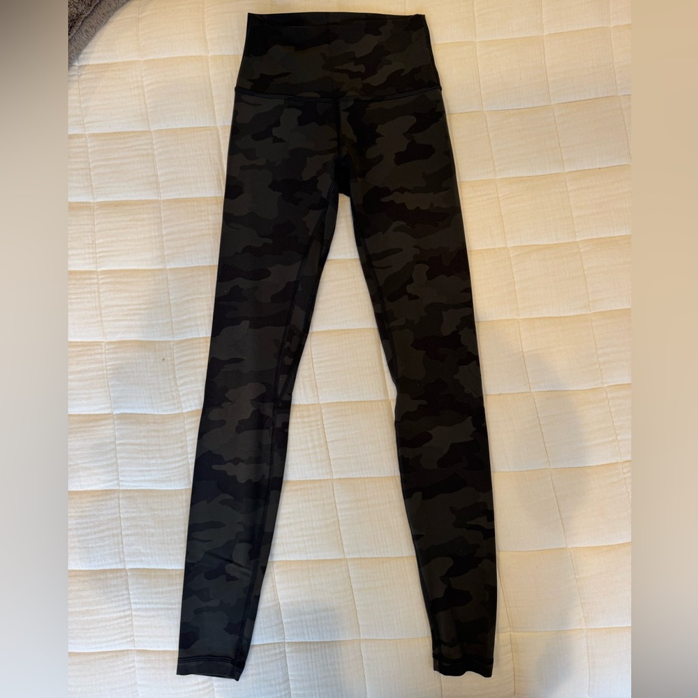 lululemon athletica ALIGN green Camouflage Leggings